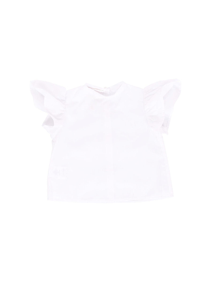 Camicia Cocò et Mamà bianca con maniche a palloncino LUNA BABY BIANCO Cocò et Mamà 