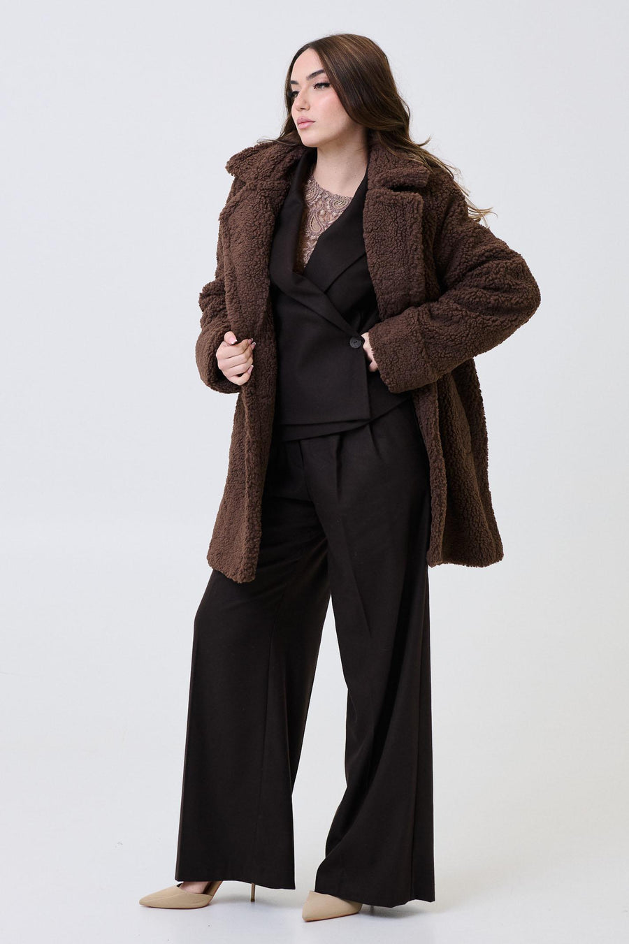 Cappotto teddy Armoire tabacco 26179 TABACCO Armoire 