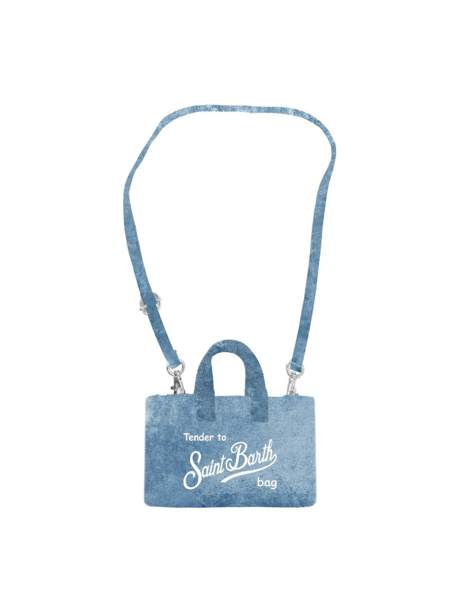 Borsa porta telefono "10or emb" Saint Barth azzurra PHONE008 00222I MC2 SAINT BARTH 