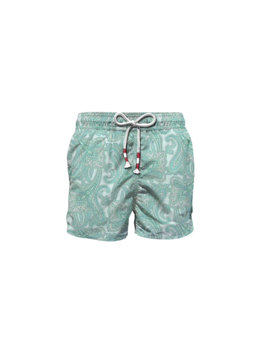 Costume "lighting 70" Saint Barth verde con coulisse in contrasto LIG0013 03215H MC2 SAINT BARTH 