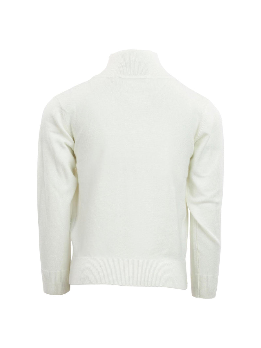 Maglioncino John Richmond bianco mezzo collo logo ricamato RBA24101LU WHI John Richmond 