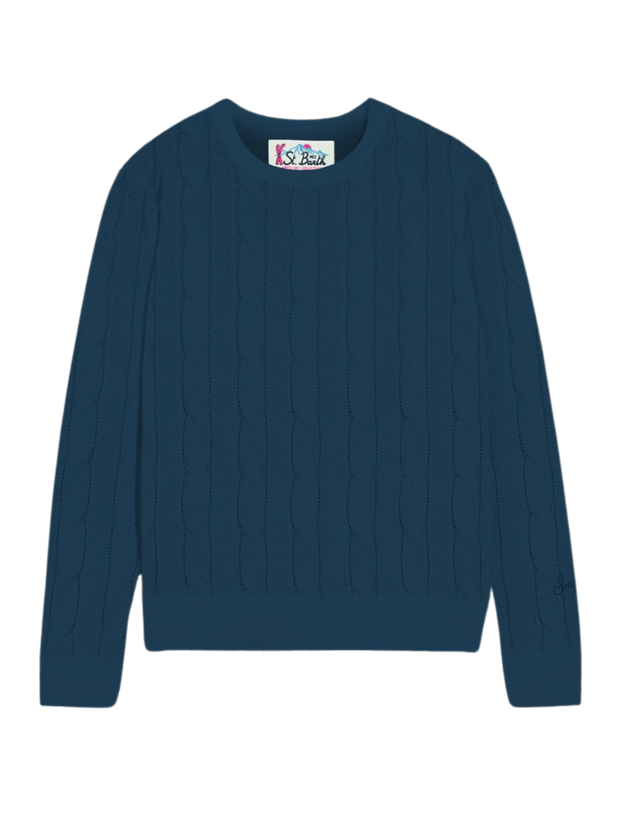 Maglione "blend ws tricot 61" Saint Barth blu navy SORB001 00872G MC2 SAINT BARTH 