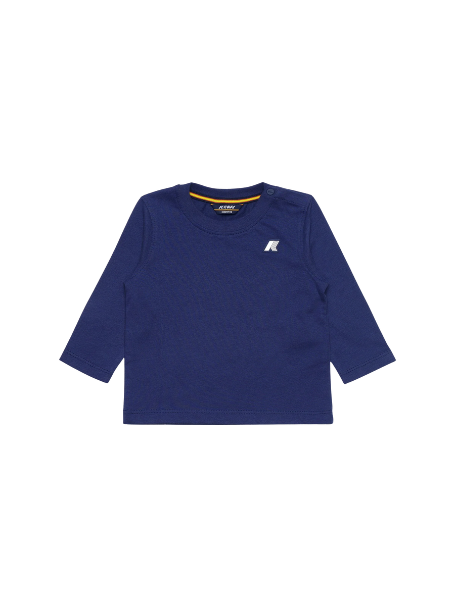 T-Shirt elmette peach K-Way blu K6123WW 867 K-WAY 