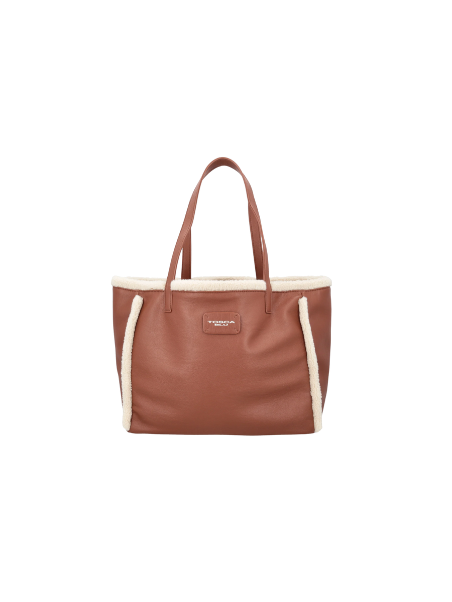 Borsa shopper double face "Alloro" Tosca Blu cuoio TF25PB180 C59 Tosca Blu 