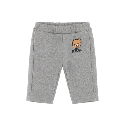 Pantalone in tuta Moschino grigio con teddy bear iconico MUP05K 60901 Moschino 