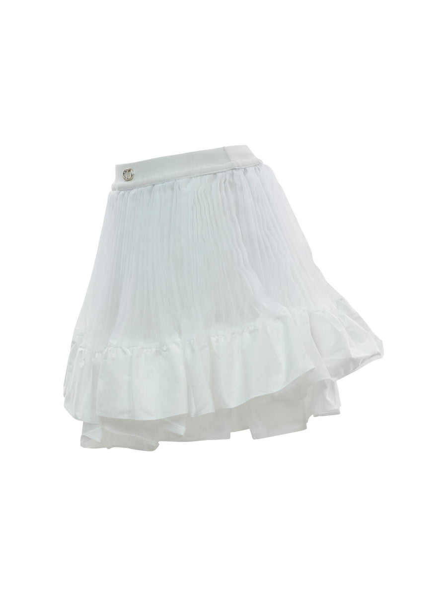 Gonna bianca plissè 231GJ2Q7A 00366 Twinset 