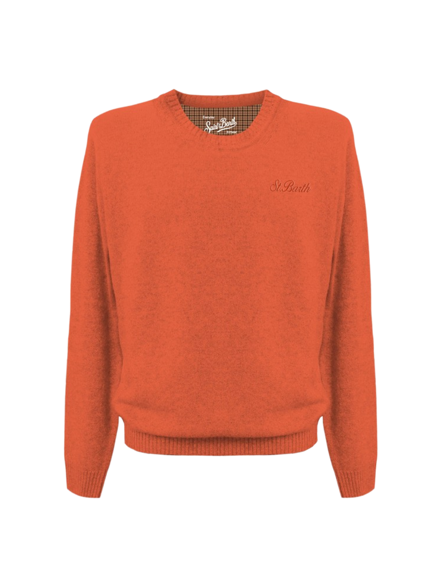 Maglione "blend ws 81" Saint Barth arancione REGE003 00829G MC2 SAINT BARTH 