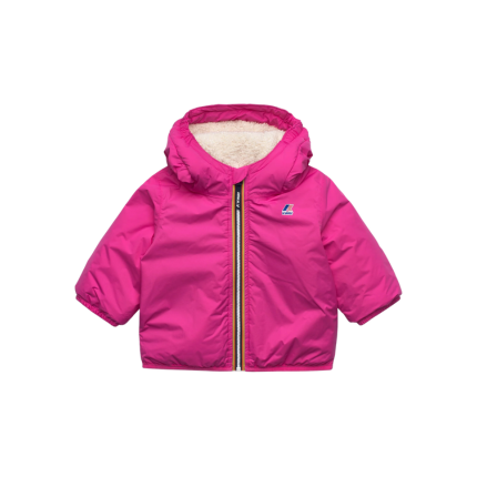 Giubbino "E. Le Vrai 4.0 Claudine Orsetto" K-Way fucsia K7142RW Z11 K-WAY 