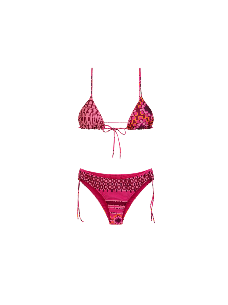Bikini a triangolo Me Fui fucsia con slip regolabile 0640 X30 Me Fui 