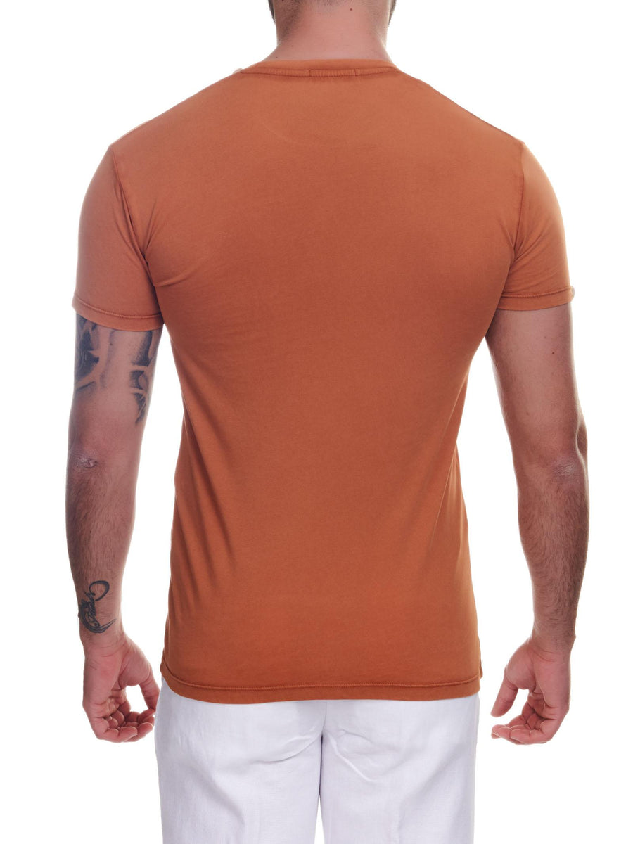 T-shirt mattone mini logo AD0774RM0194LT 43 Alessandro Dell'Acqua 