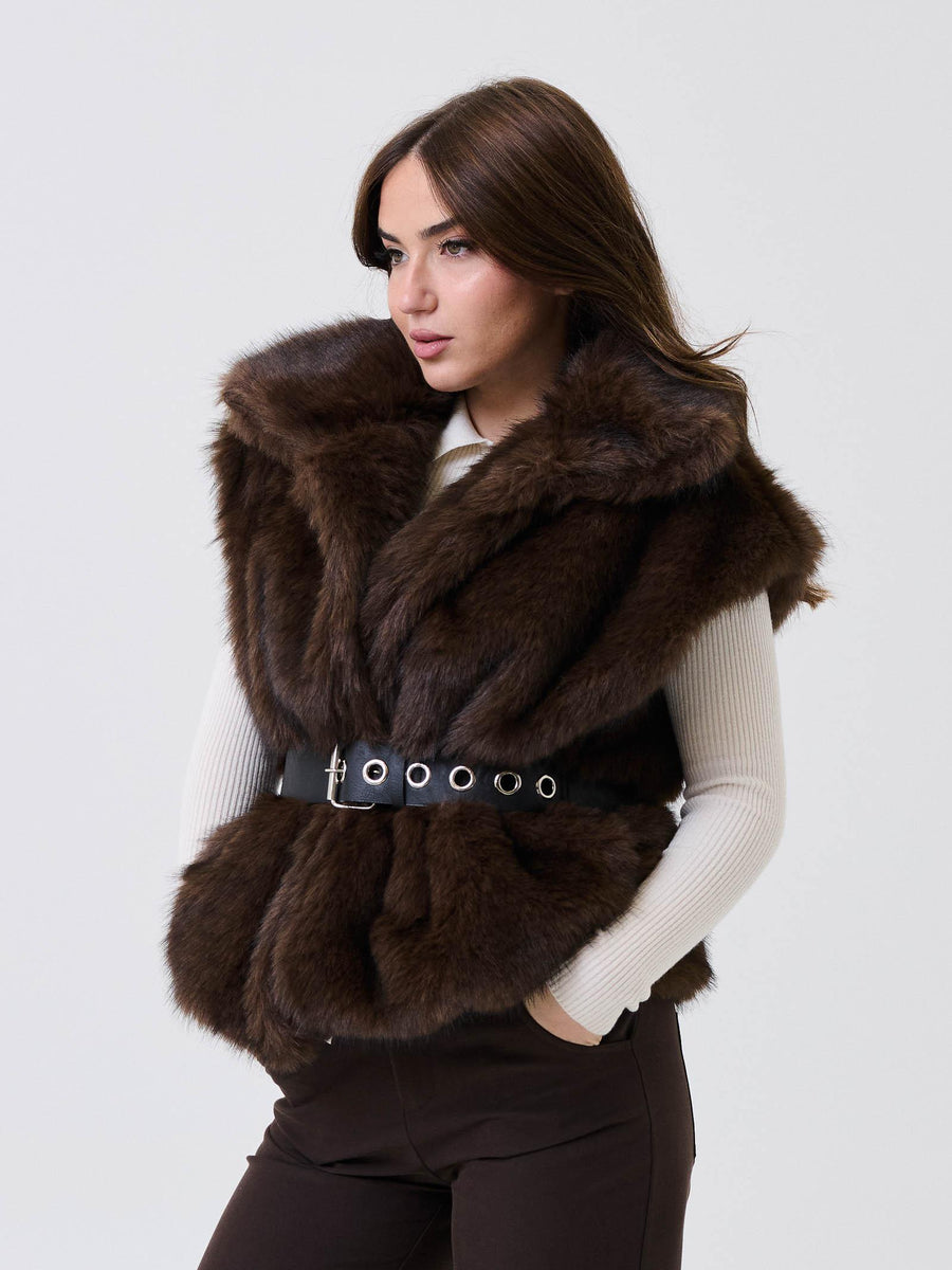 Ecopelliccia smanicata Armoire moro 049 MORO Armoire 