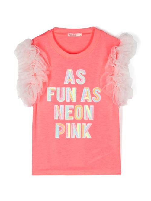 T-shirt rosa pesca tulle U20067 499 Billie Blush 