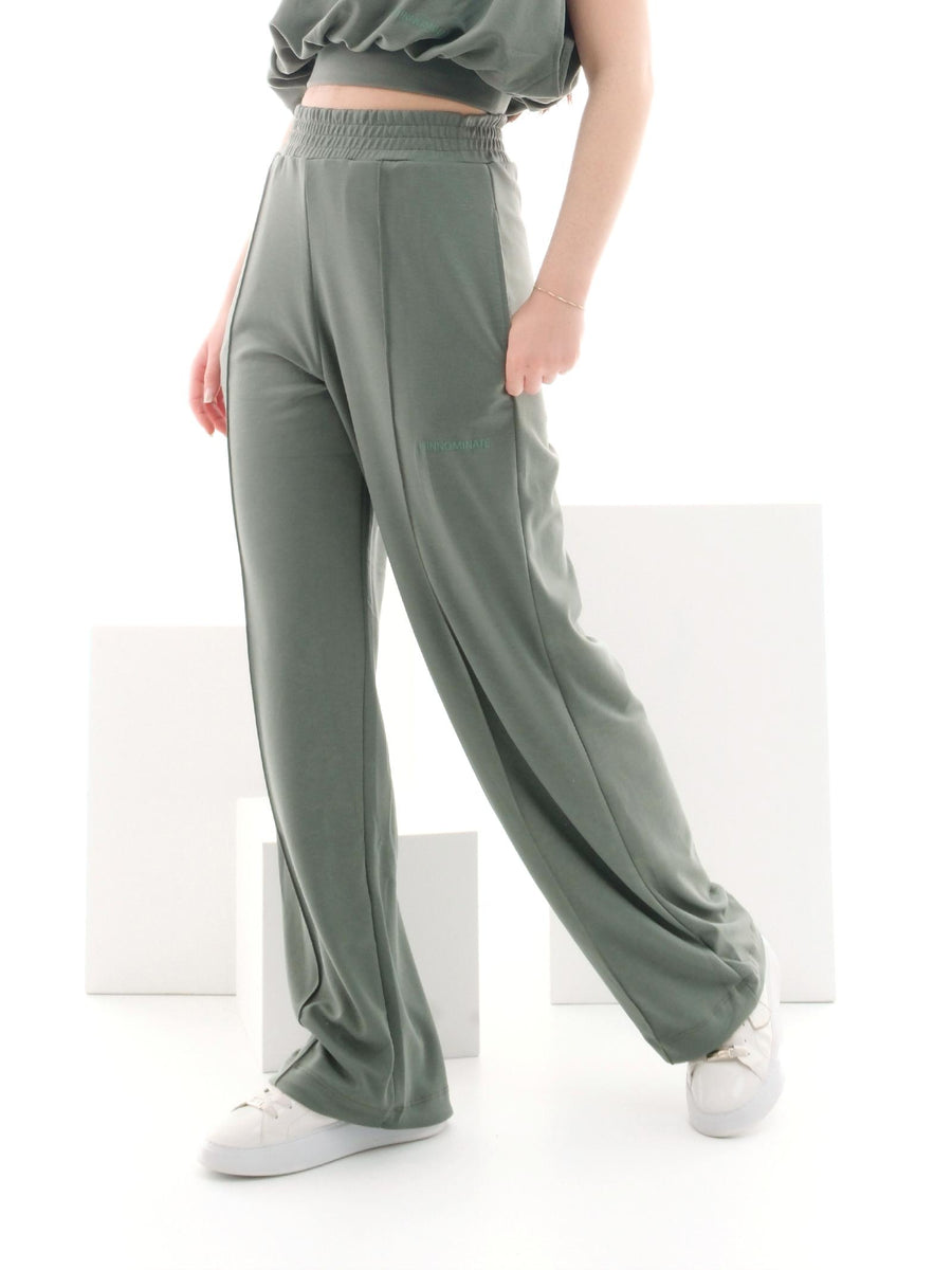 Pantalone in tuta Hinnominate a palazzo verde HMABW01448 VE35 Hinnominate 