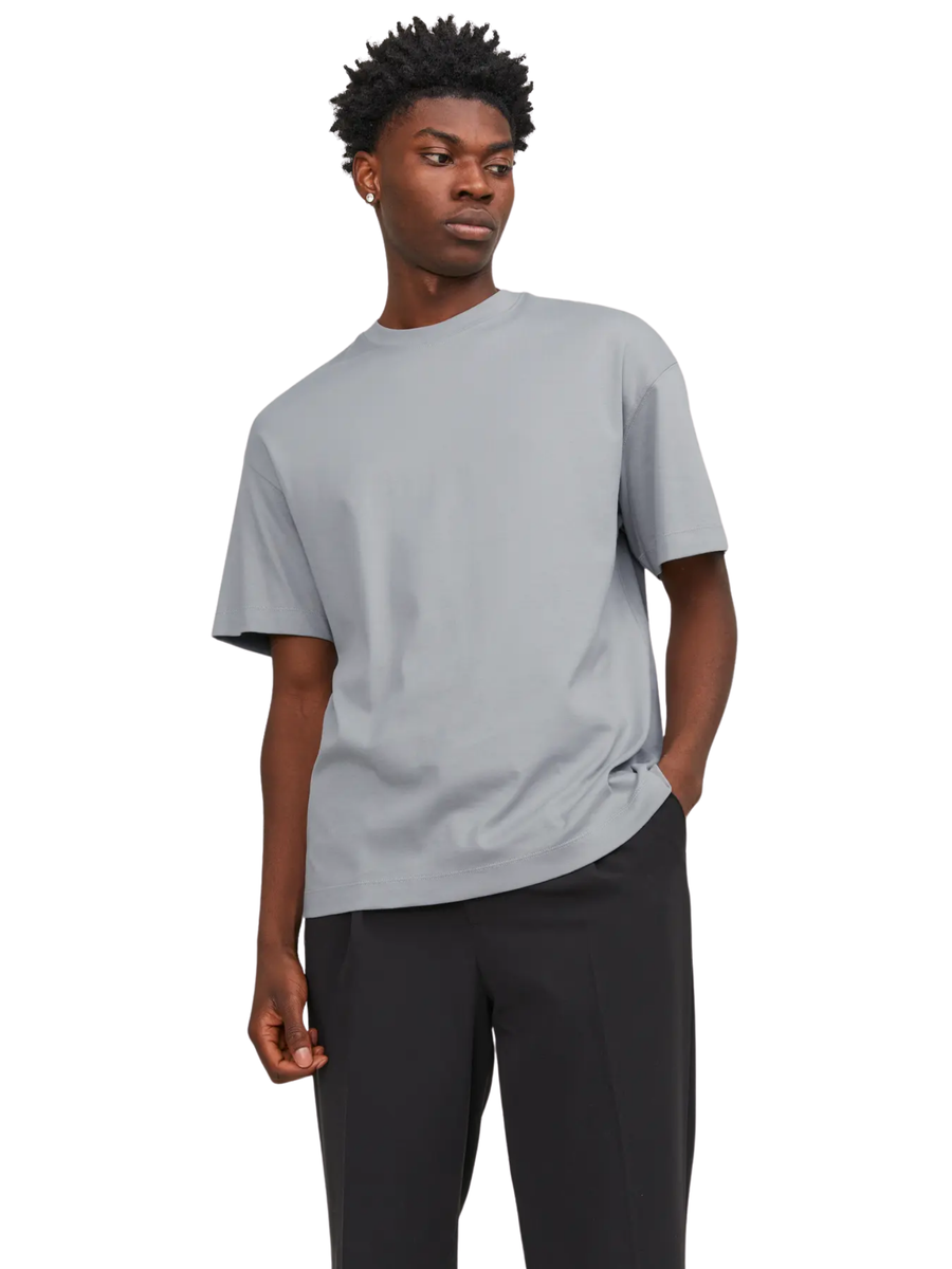 T-Shirt Jack & Jones grigia 12254412 Ultimate Grey Jack & Jones 