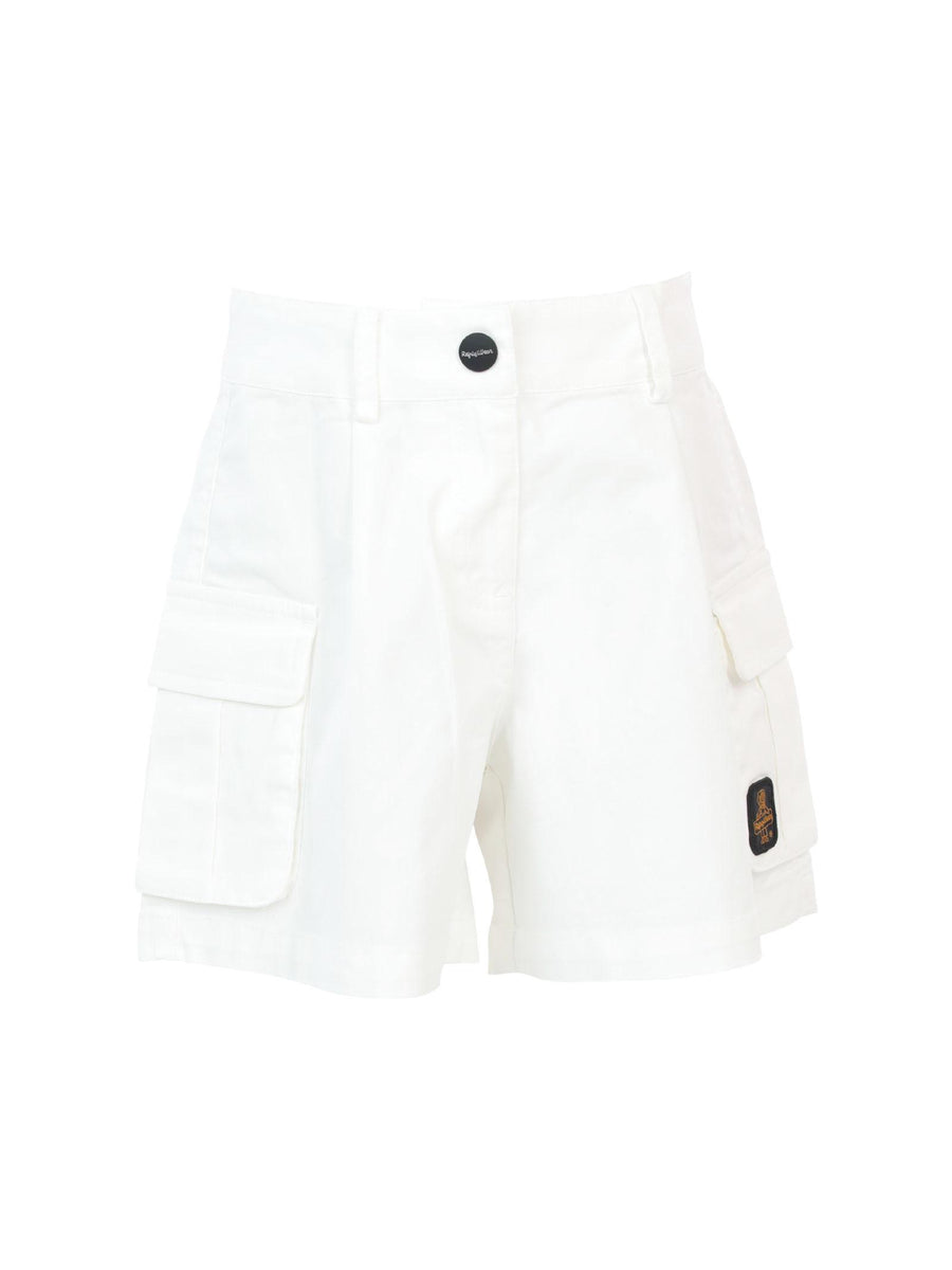 Shorts cargo bianchi in cotone RWG632 LATTE Refrigiwear 