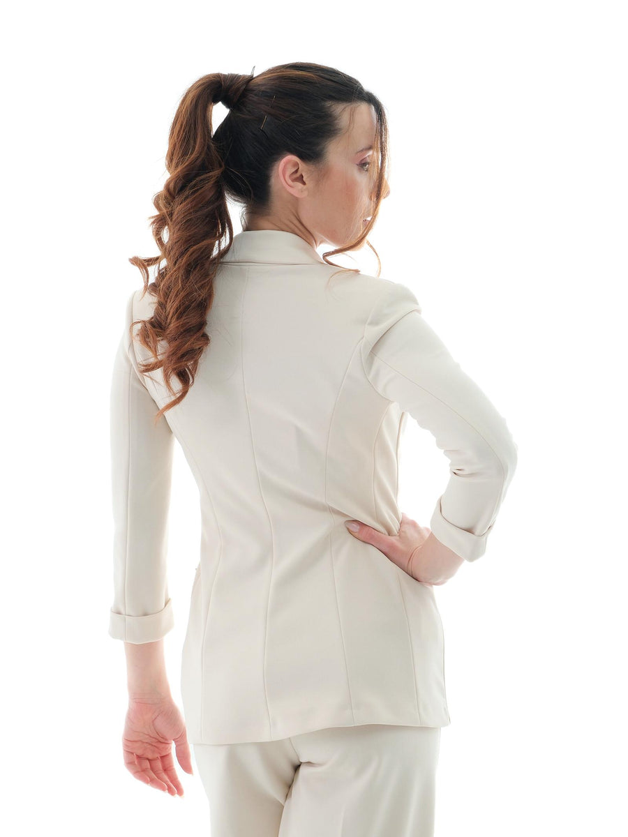 Giacca a 3/4 Imperial burro doppiopetto JU25JAW BURRO Imperial 