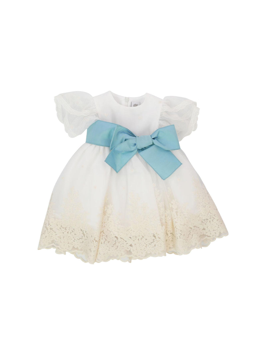 Abito elegante bianco e polvere EM822 C2S4P Marlù 