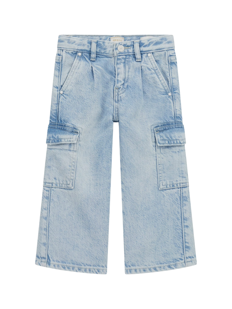 Jeans cargo Guess azzurro in denim K5GA00D4MU2 BCTT Guess 