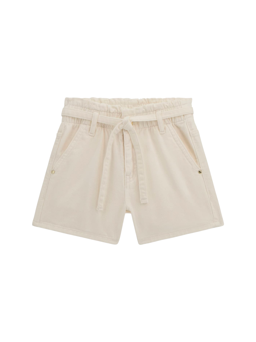 Shorts Guess beige con cintura a fiocco J5GD15WH630 G011 Guess 