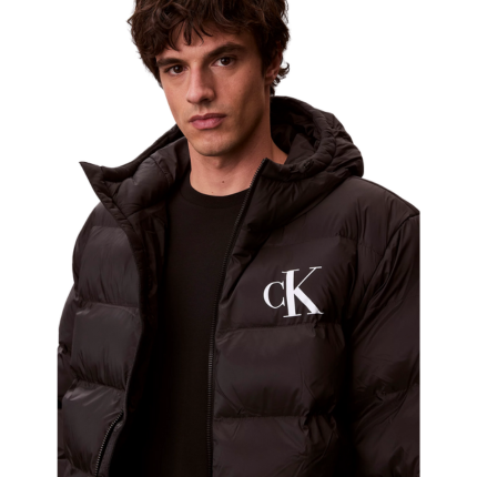 Piumino Calvin Klein nero con monogramma LV04RD528G UB1 Calvin Klein 