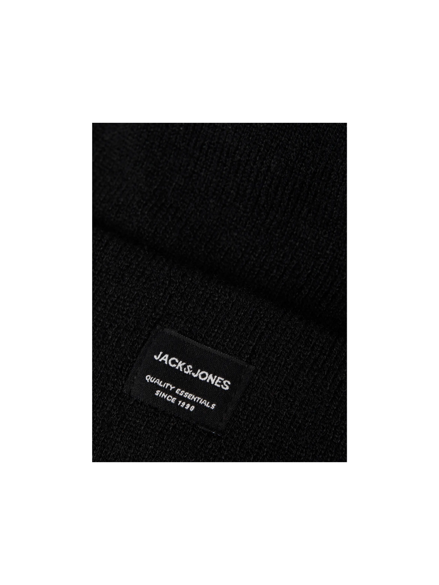 Cappello Jack & Jones nero con patch logato 12092815 Black Jack & Jones 