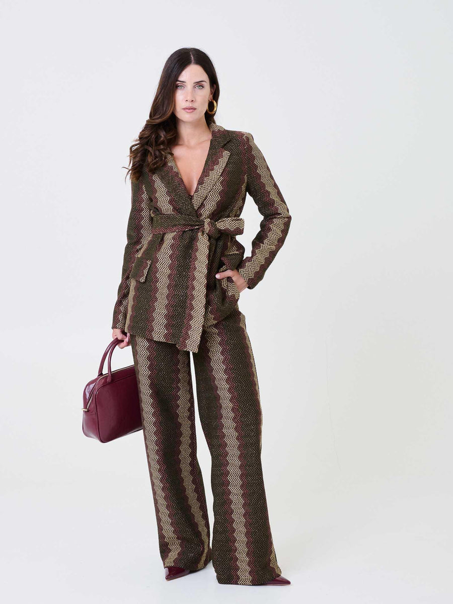 Giacca con fusciacca Pho Firenze mutlicolor con filo lurex 4324048CC4 GLAMOUR PHO FIRENZE 