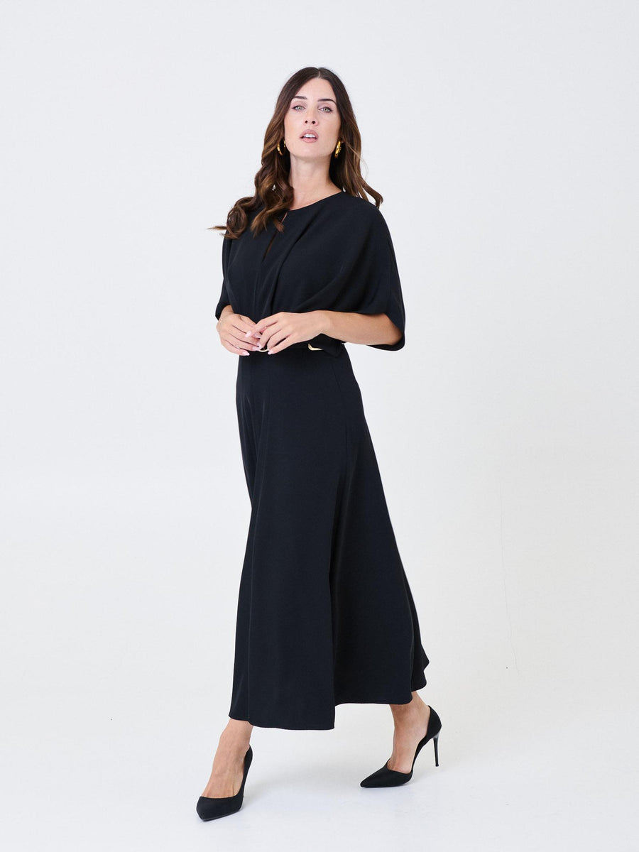 Abito con maniche a kimono Imperial nero con cintura AFSVKJKC NERO Imperial 