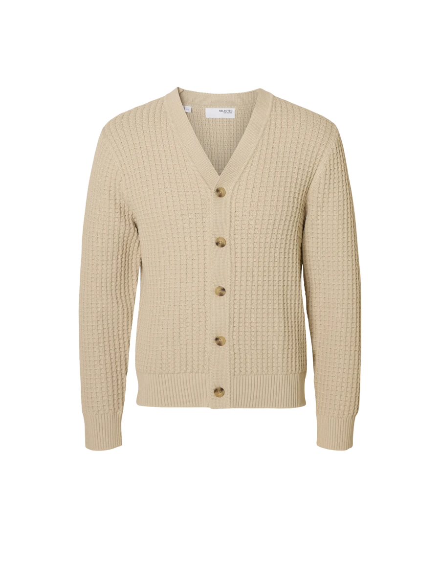Cardigan "Slhtom ls" Selected beige 16099887 OAT Selected 