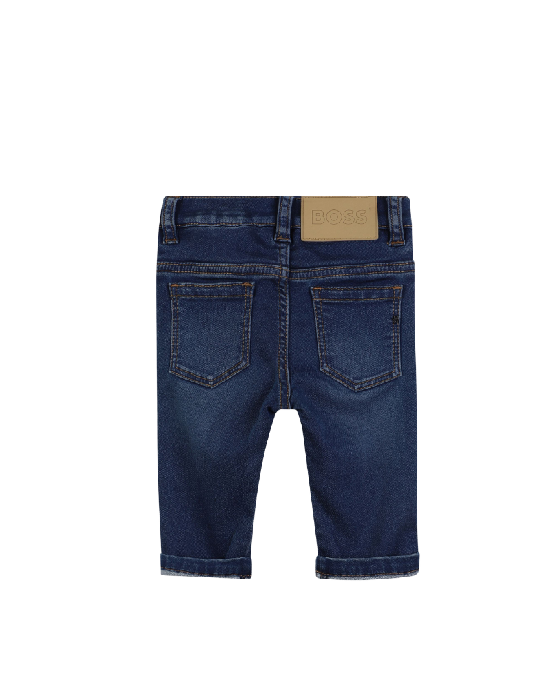 Jeans Boss blu con risvolto J52439 Z07 Boss 