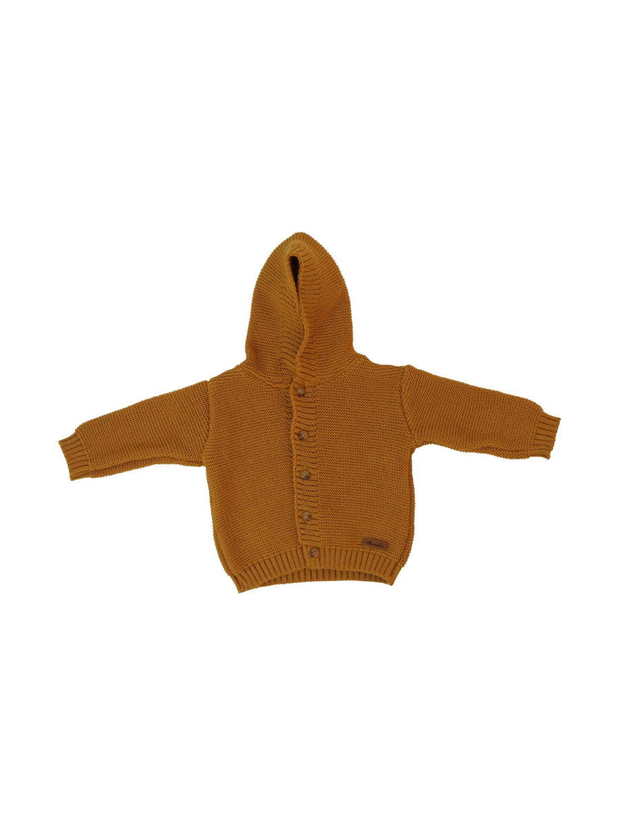 Cardigan in maglia senape 4864 SEN Barcellino 