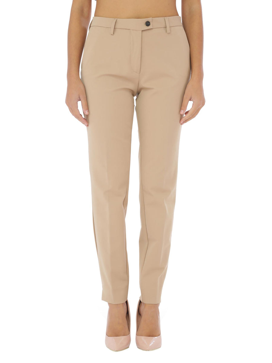 Pantalone beige TK america JANIS3574 299 RAYURES NOIR 