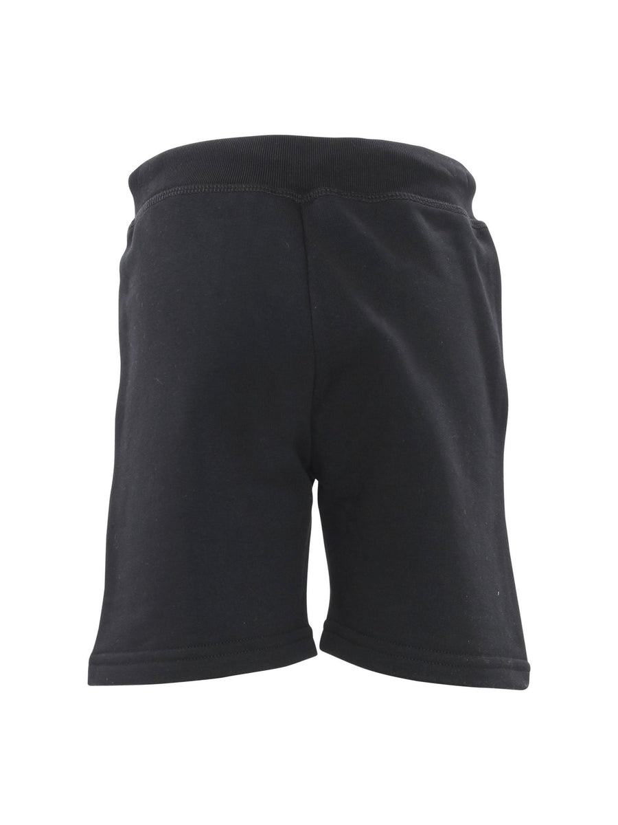 Bermuda neri con logo Icon bianco sul fondo DQ1673 DQ900 Dsquared 