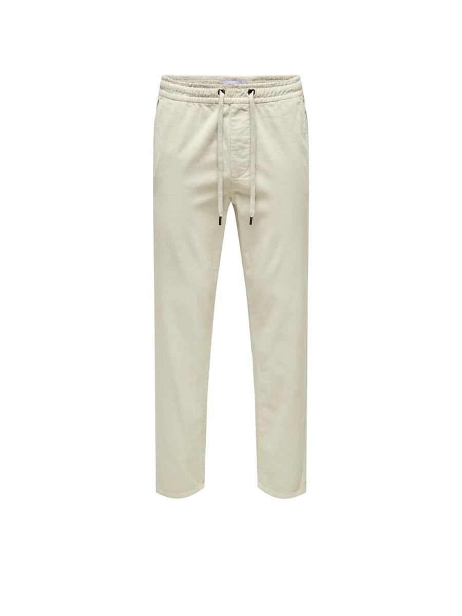 Pantalone in velluto Only & Sons bianco latte 22029790 SILV LIN Only & Sons 