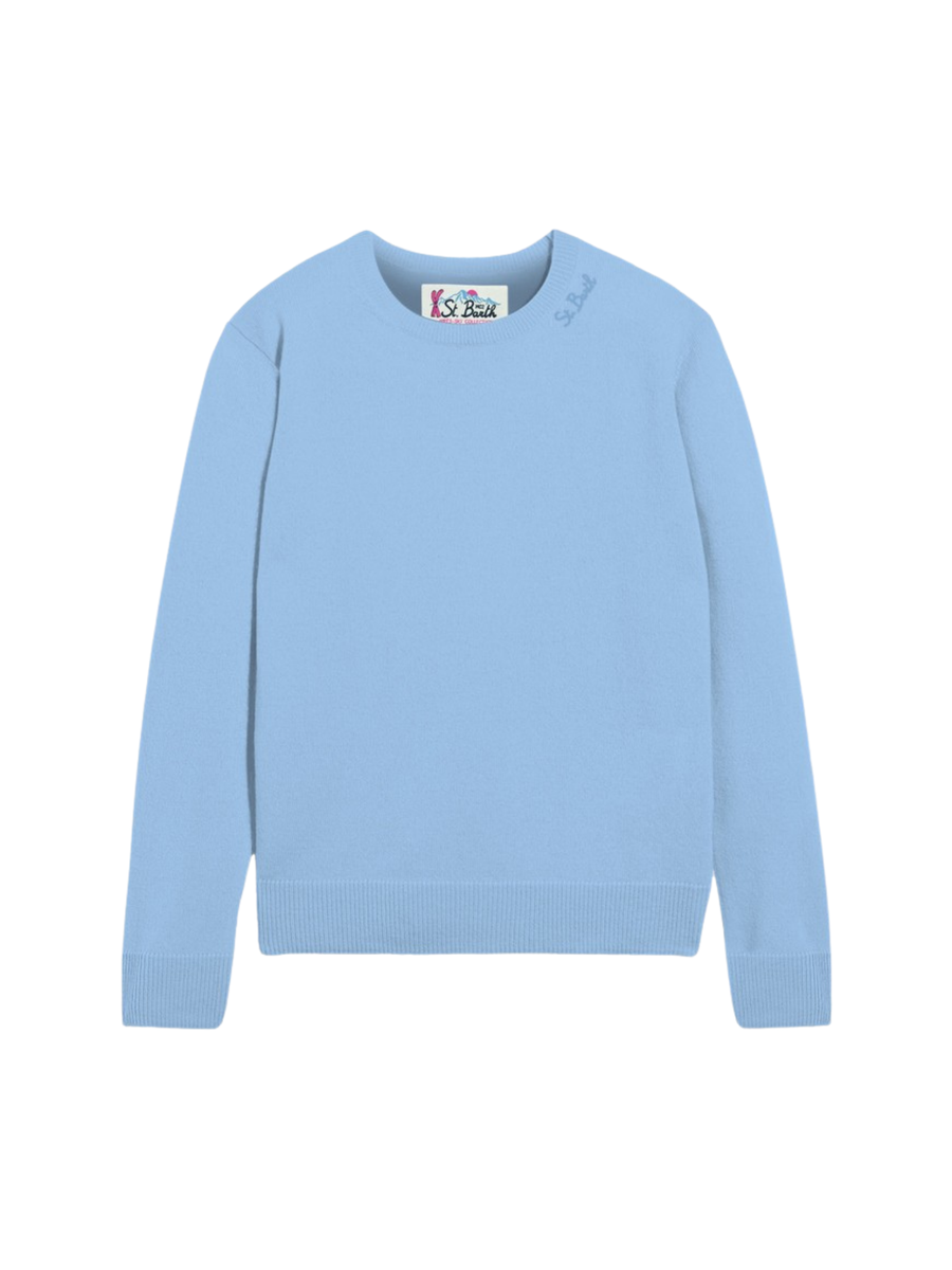 Maglione "sorbonne blend ws 31" Saint Barth azzurro SORB001 00325G MC2 SAINT BARTH 
