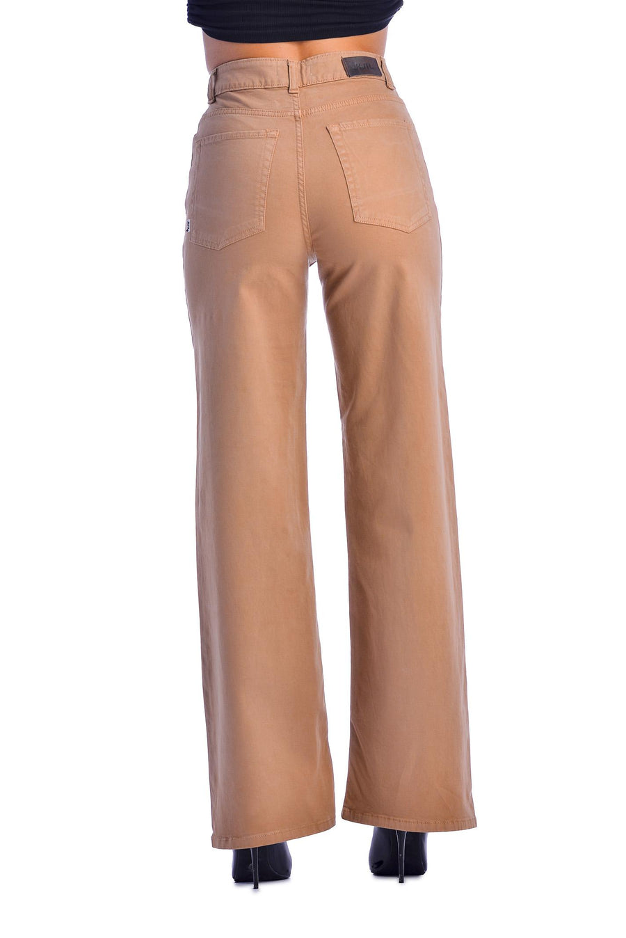 Pantalone cammello a palazzo PJ394 CAM Jijil 