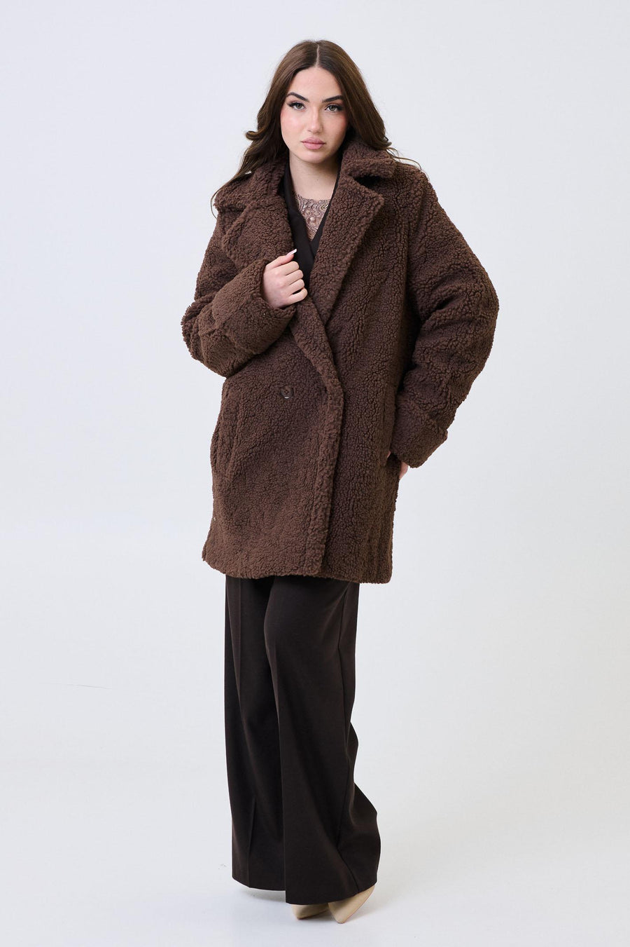 Cappotto teddy Armoire tabacco 26179 TABACCO Armoire 