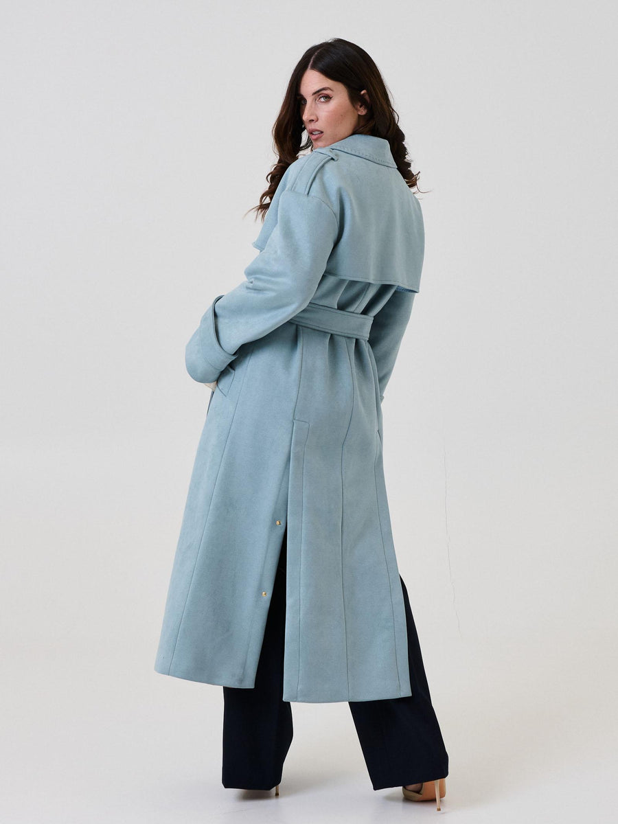 Cappotto scamosciato Bohemian Vì azzurro cielo CP280 SKY Bohemian V 