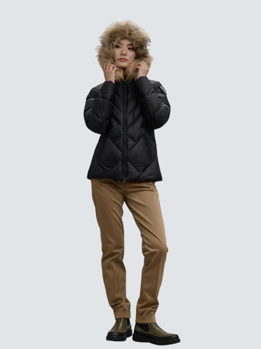 Giubbino a linee geometriche "Alicia" Blauer nero BLDC03097 999EI Blauer 