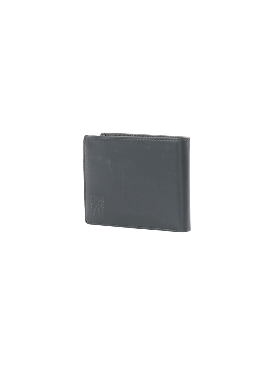 Portafogli nero con logo impresso 2120002 293 Plein sport 