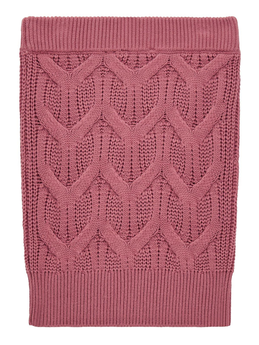 Gonna a tubino Guess in misto lana rosa scuro con intrecci J4BD09Z37L1 G6B8 Guess 