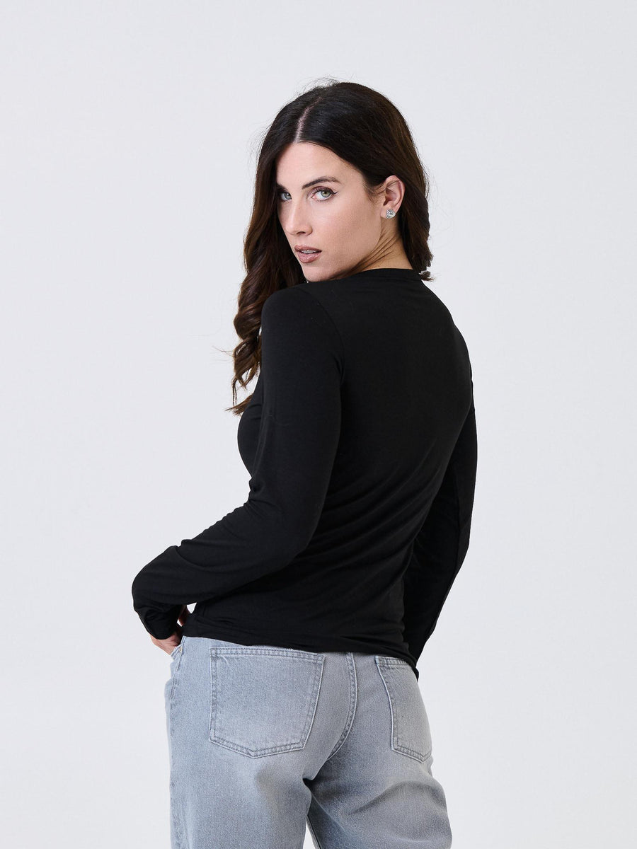 Maglia a maniche lunghe Kontatto nera MR5004C NERO kontatto 