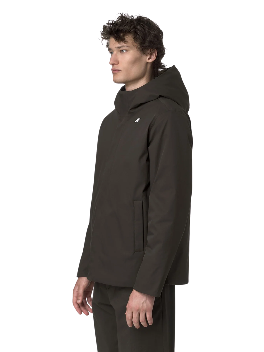 Giubbino "Jacko Twill Marmotta" K-Way nero oliva K8133DW B2V K-WAY 
