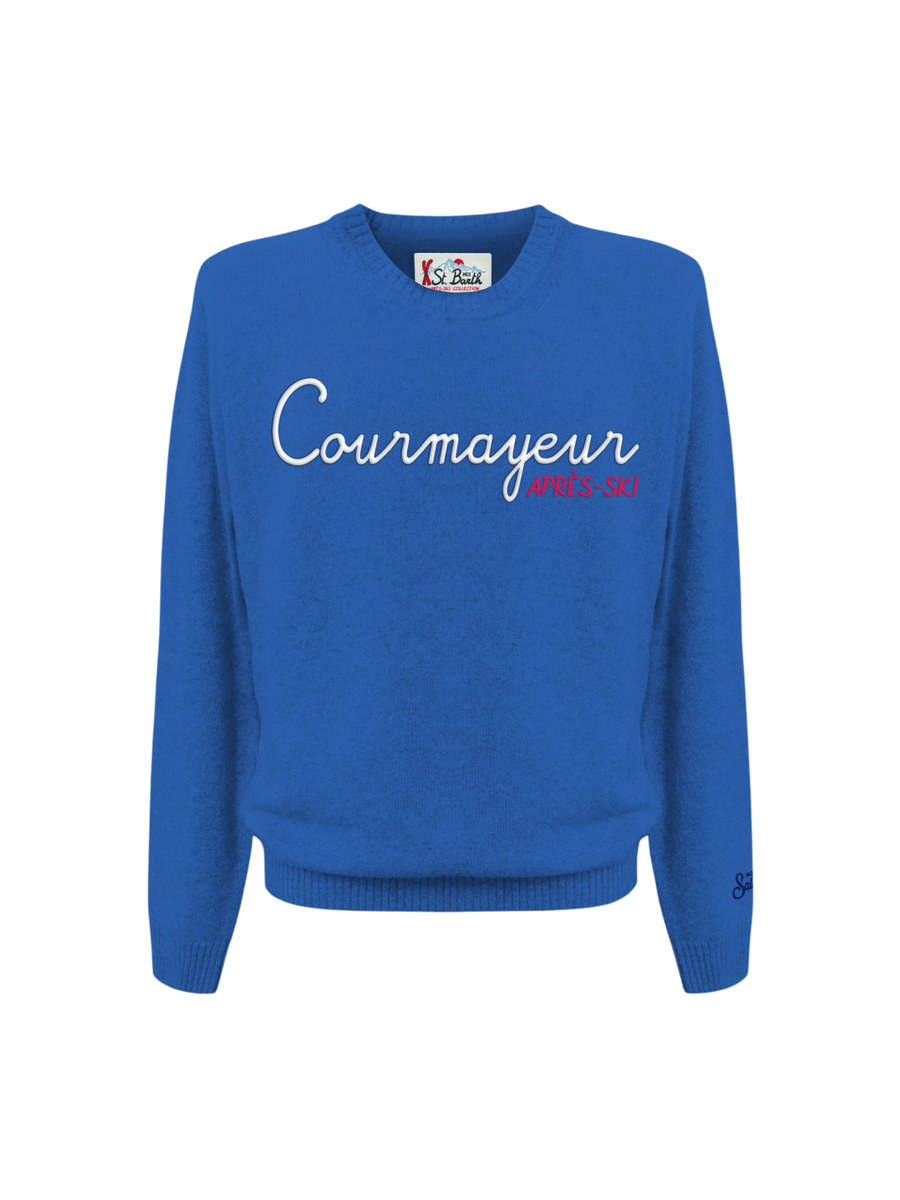 Maglione "courmayeur apres ski" Saint Barth blu HER0001 00605G MC2 SAINT BARTH 