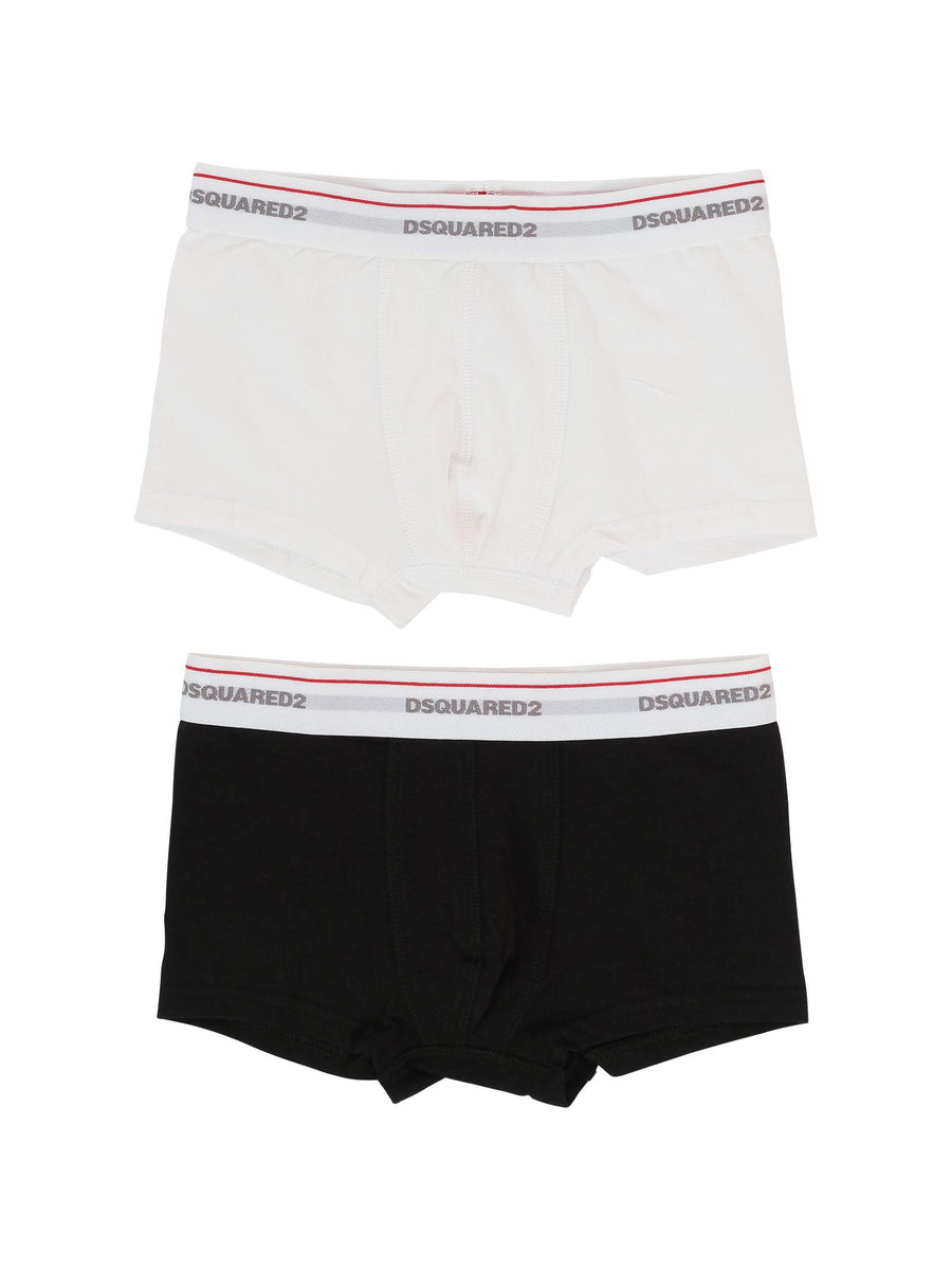 Set 2 boxer Dsquared nero e bianco DQ2479 DQC25 Dsquared 