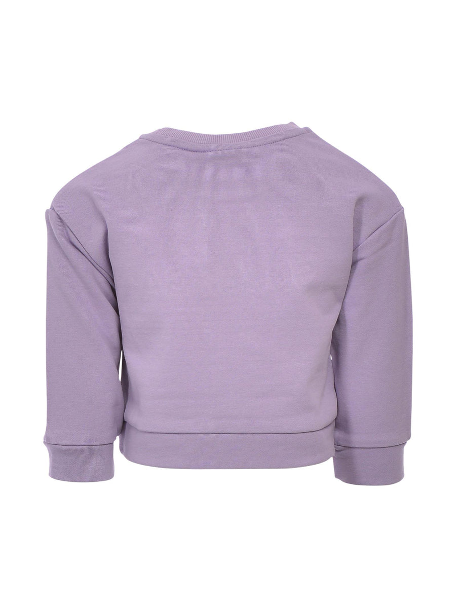 Felpa lilla crop con logo in rilievo 462FLW4180 3423 Superga 