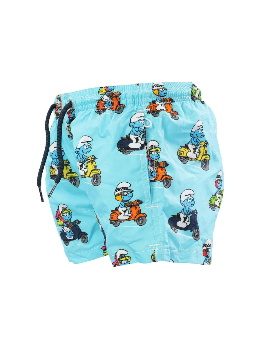 Costume bermuda stampa Puffi JEA0004 05320D MC2 SAINT BARTH 