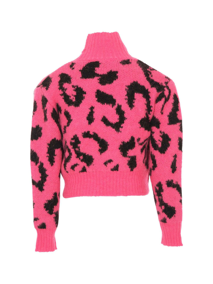 Maglione a collo alto John Richmond viola con logo JR all over RGA25049MA HONEY John Richmond 