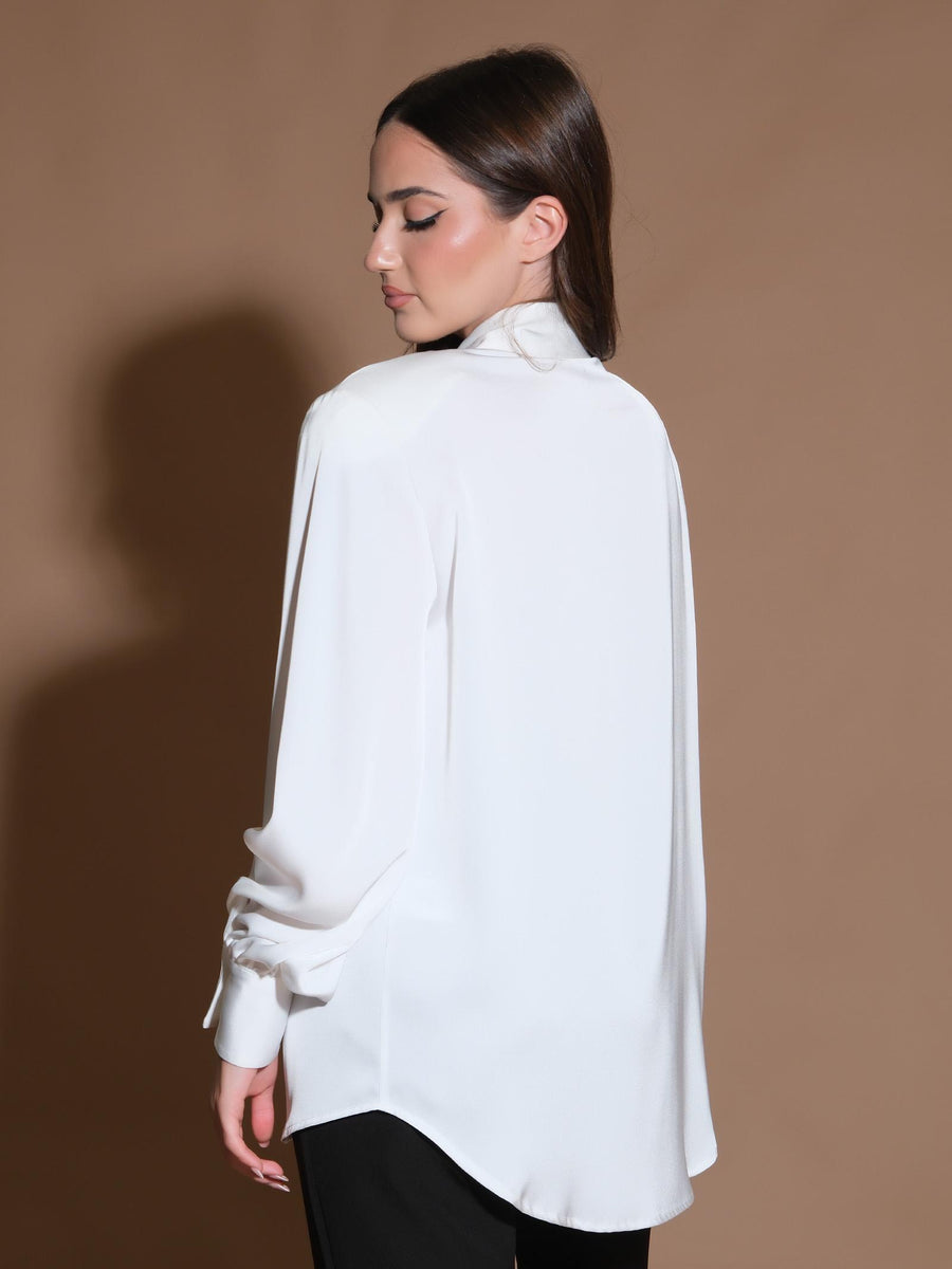 Camicia ballon bianca CA731 BIANCO Silence Limited 