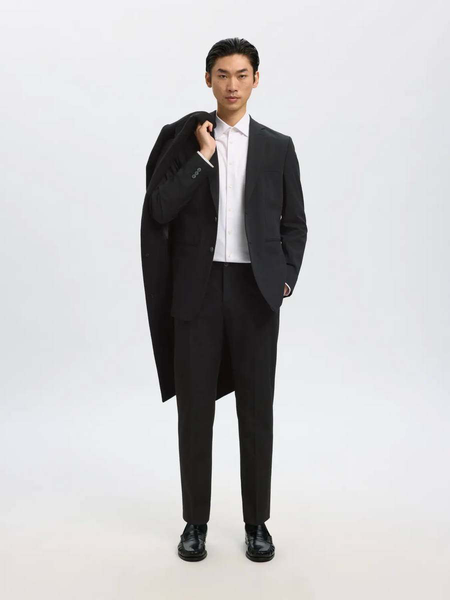 Pantalone "Liam" Selected nero 16087825 BACK Selected 