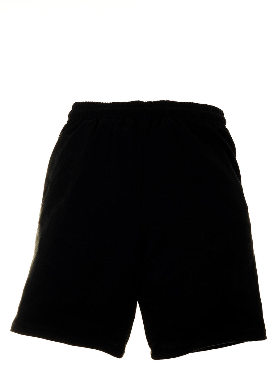 Bermuda nero con logo in rilievo 027594 NE GCDS 